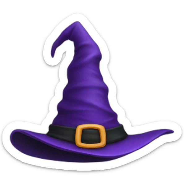 Witch hat sticker