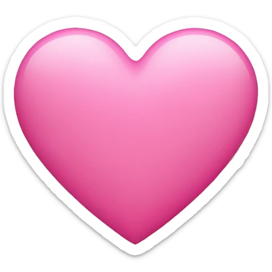 pink heart sticker