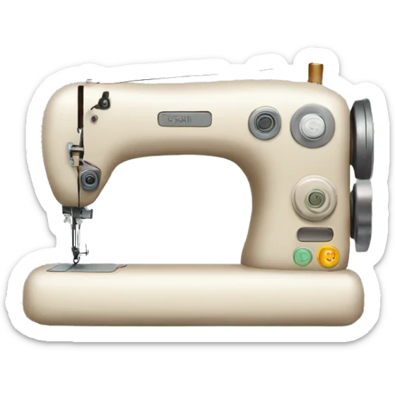 Sewing machine sticker
