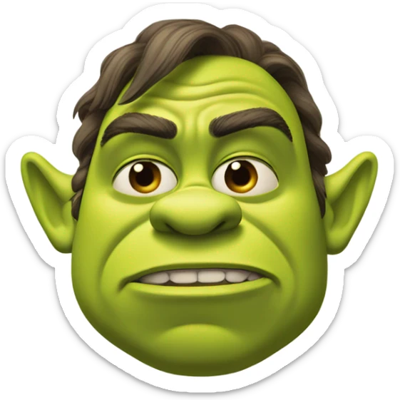 Shrek side eye  sticker