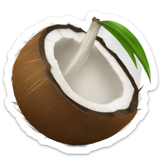 open coconut sticker