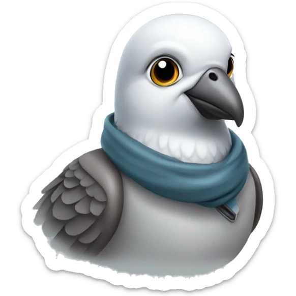 aviator pigeon sticker