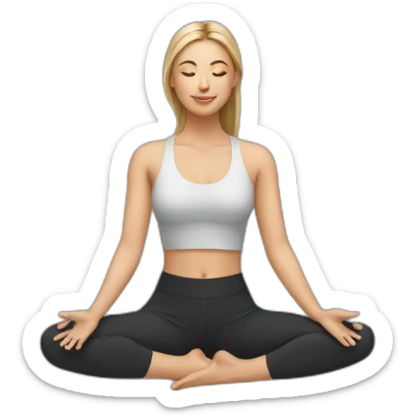 Yoga wear sticker