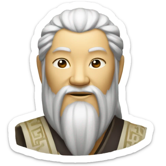 "Zhuangzi, Laozi, ancient Chinese philosophy, Daoism, wisdom, balance, enlightenment." sticker