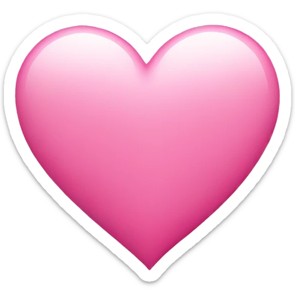 Pink heart sticker