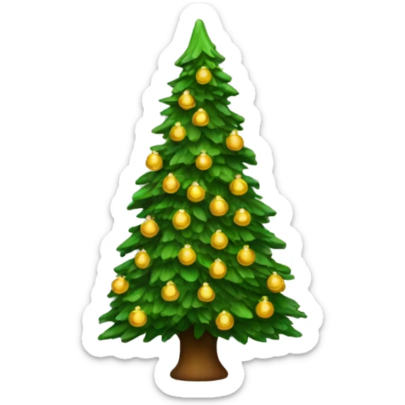 Christmas tree sticker