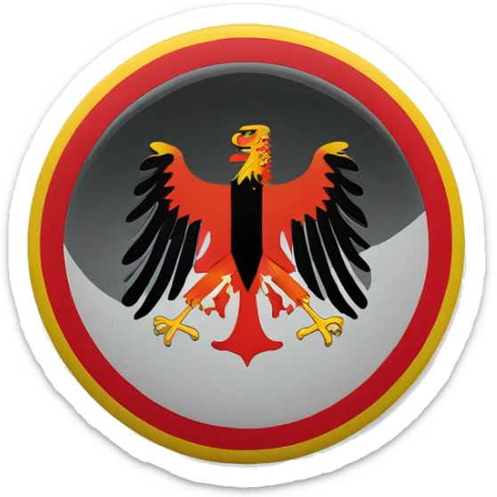 ONE EMOJI OF Flag of german empire WITH BLACK ON THE TOP WHITE IN THE MIDDLE AND RED AT  DOWN sticker