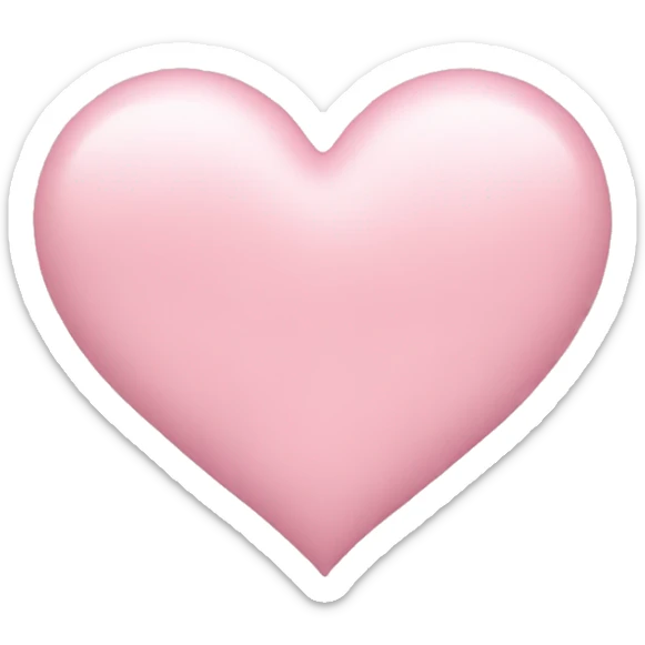 Pastel pink heart  sticker