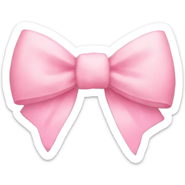 Aesthetic bow sticker