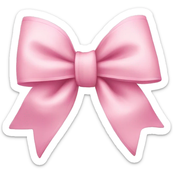 Light pink bow  sticker