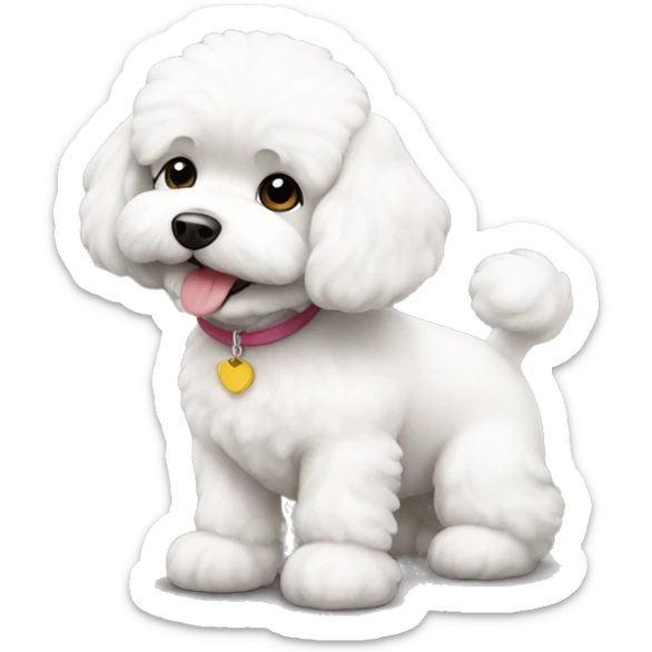 bichon sticker