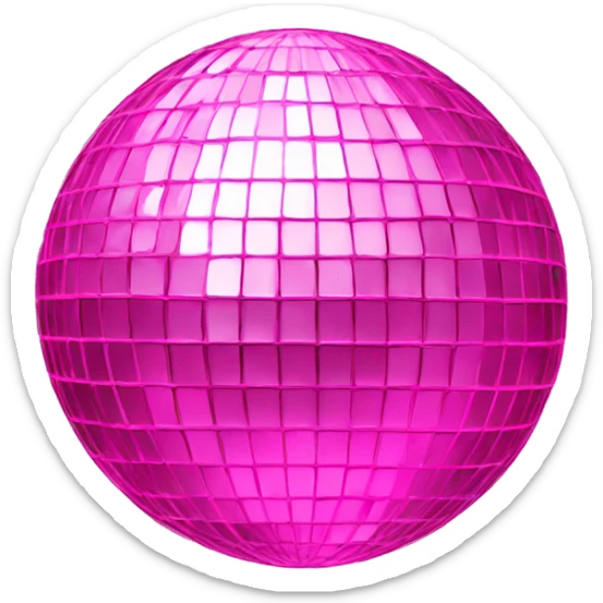 pink disco ball  sticker