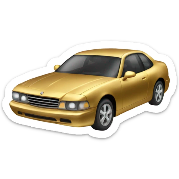 gold car sticker
