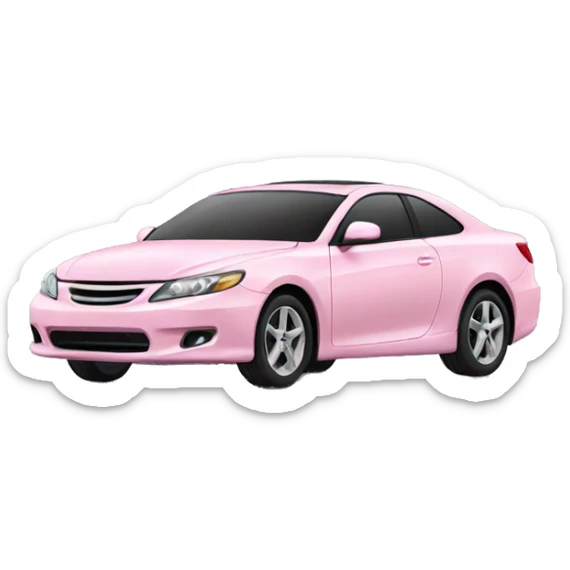 light pink car sticker