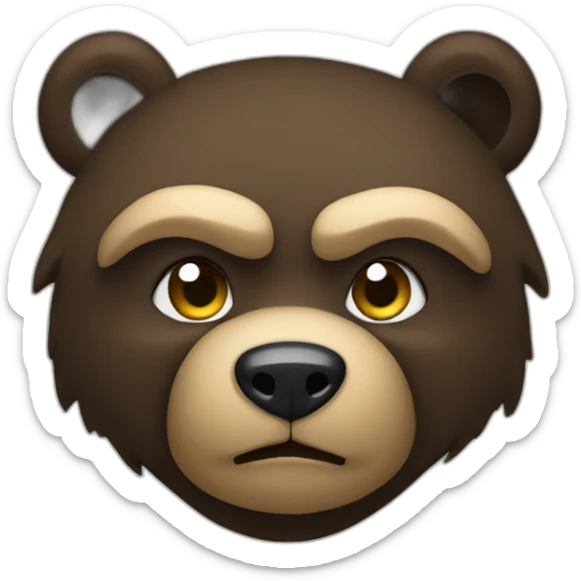 A ninja bear sticker