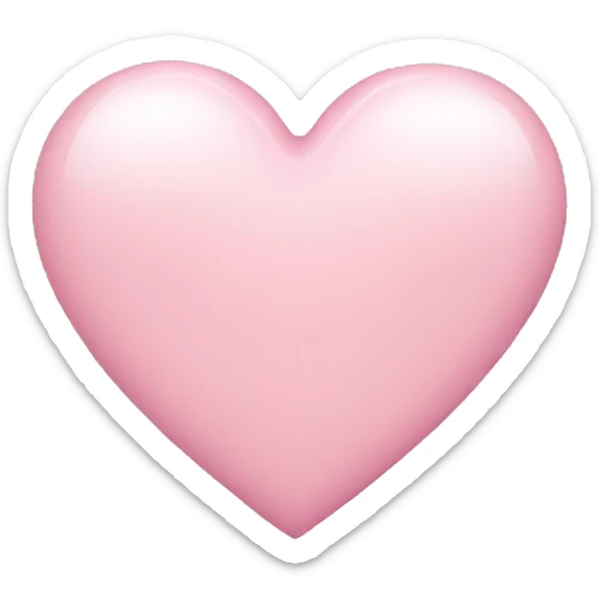 Light pink heart sticker