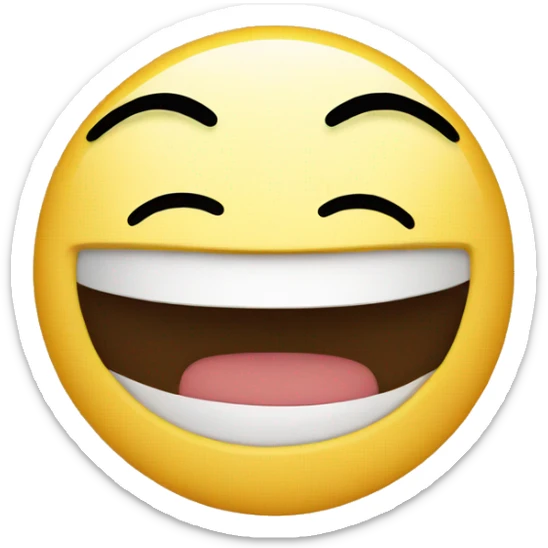 Emoji smiling sticker