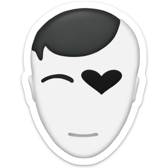 A black heart with the name Desmond inside of it with white letters  sticker