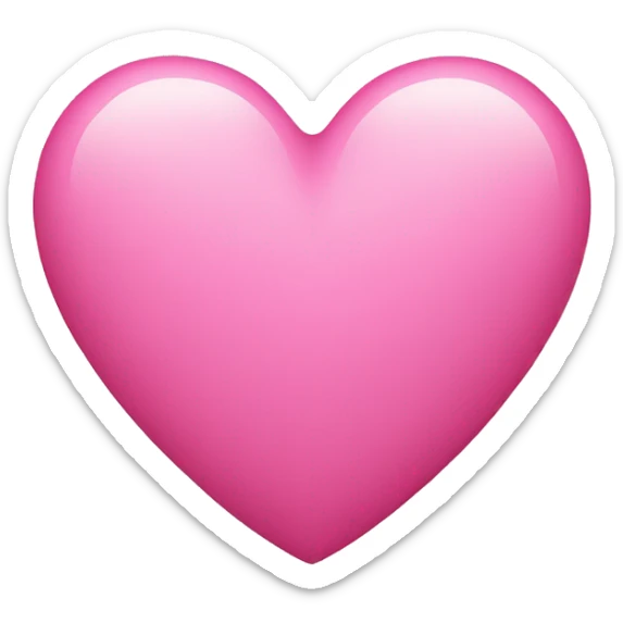 pink heart sticker
