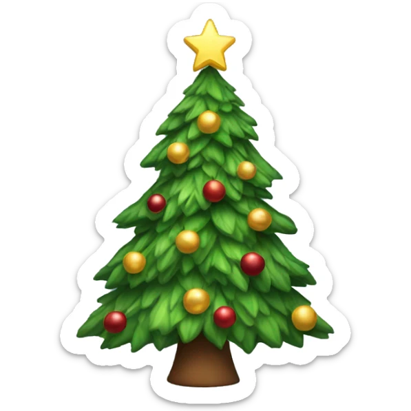 Christmas tree  sticker