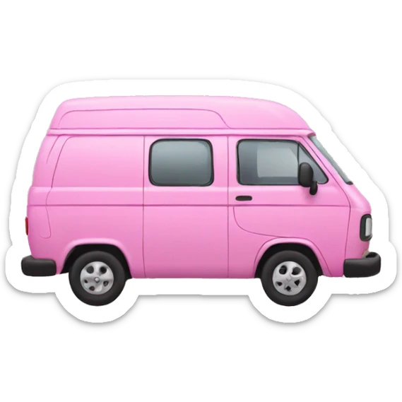 Pink van sticker