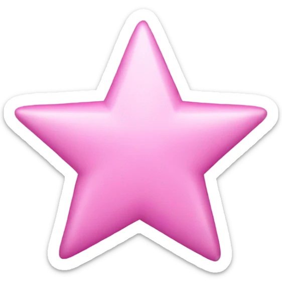 Star pink sticker