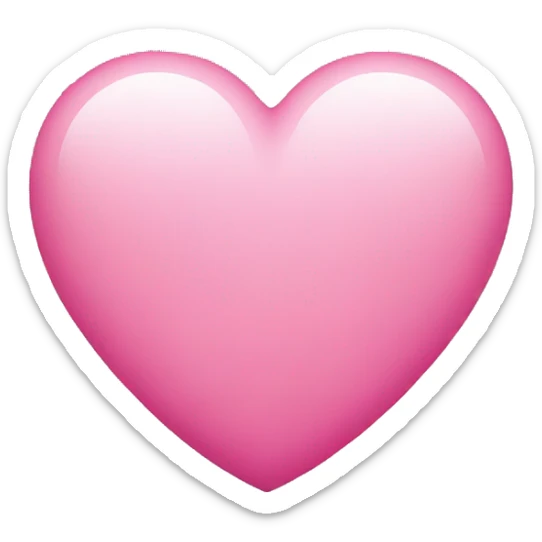 Pink heart sticker
