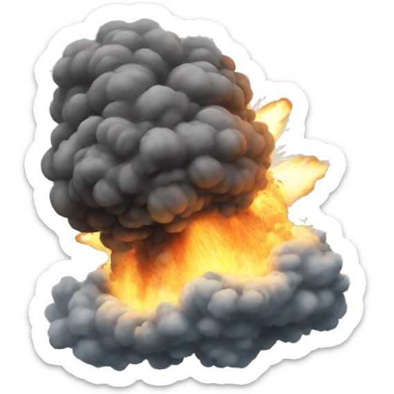 explosion sticker