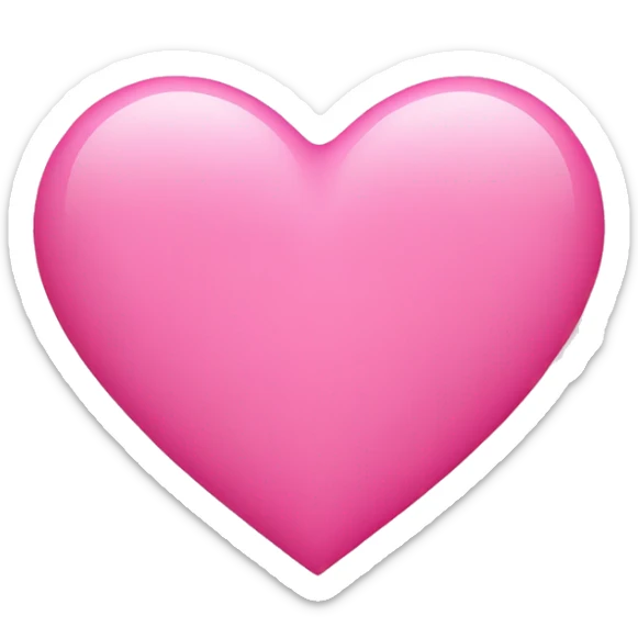 pink heart sticker