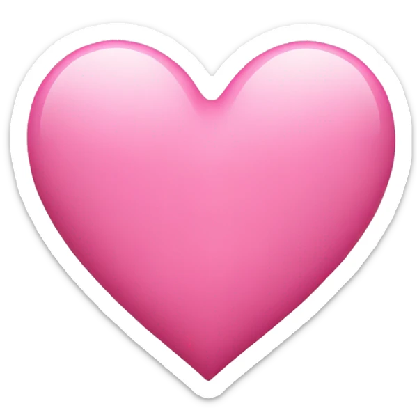 Pink heart sticker