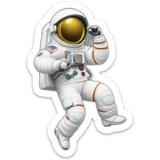 dancing astronaut sticker