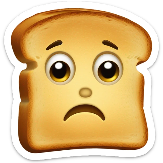 angry toast sticker