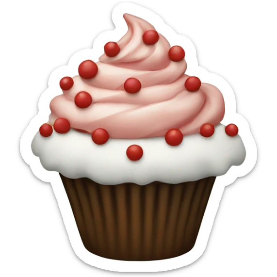A Christmas cupcake  sticker