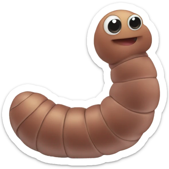 Worm sticker