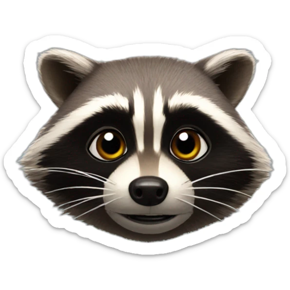 Raccoon from the movie Guardians of the Galaxy sticker
