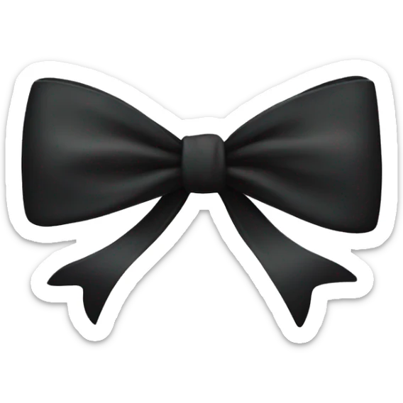 black bow sticker