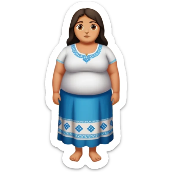 a fat turk named nesrin alpren yildhimer standing outside of a house with "136 nolu" printed behind him sticker