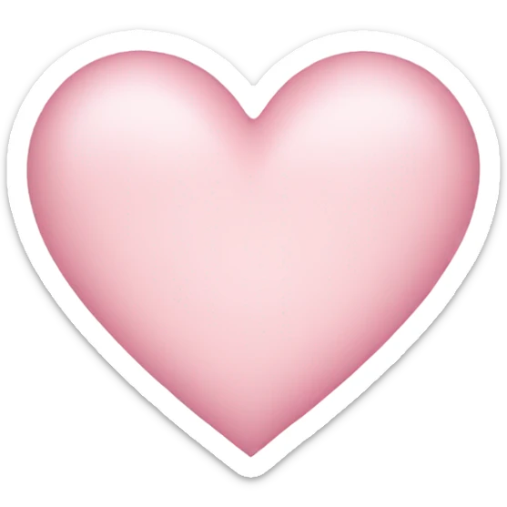 Light pink heart  sticker