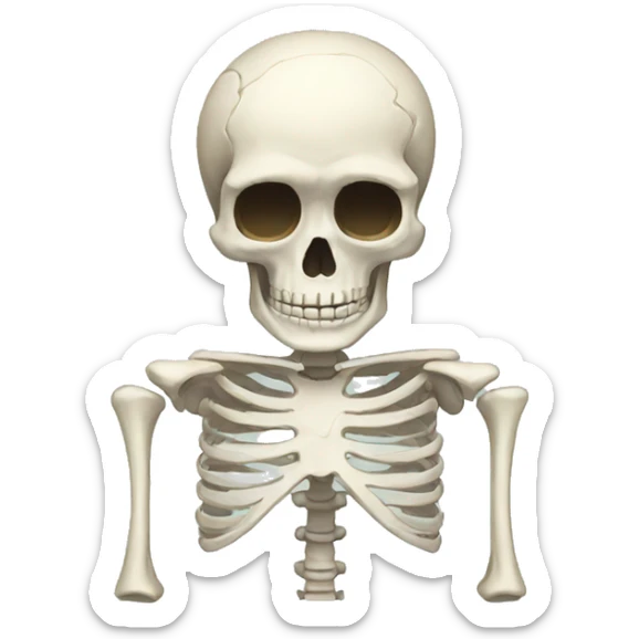 Skeleton sticker