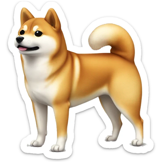 Shiba Inu standing sticker