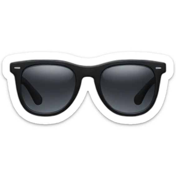 black glasses sticker