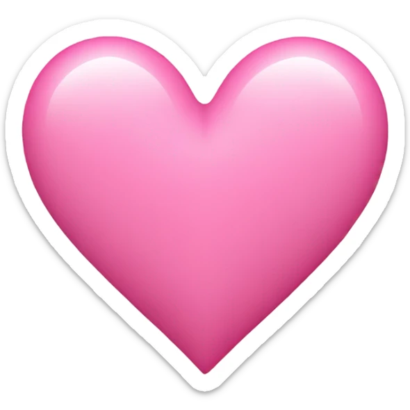 Pink heart sticker