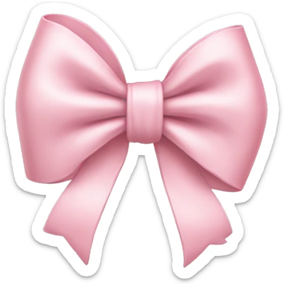 Light pink bow sticker