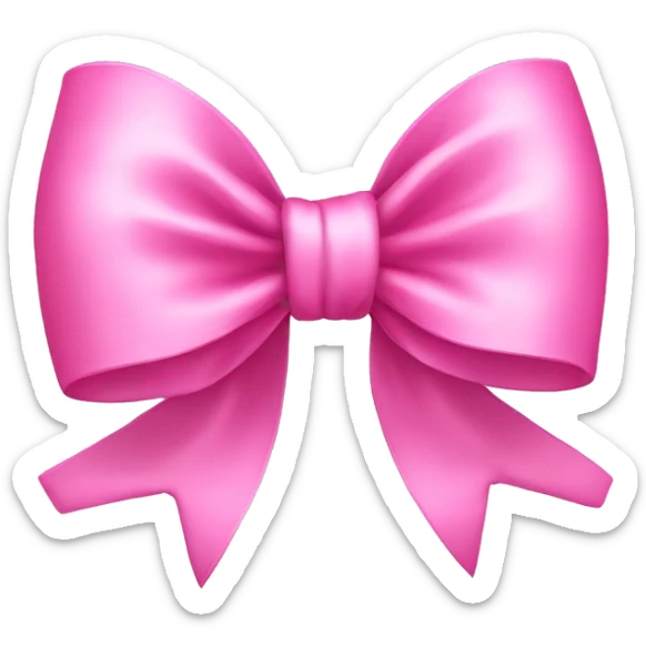 Pink cute bow  sticker