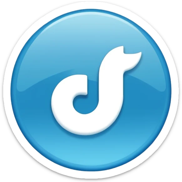 Creame el emoji d3 la verificacion azul 100% como la de t8ktok sticker