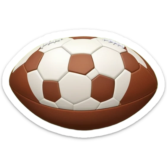 Europian Football. A football resting on the green grass of a soccer field, with goalposts and field markings in the background. The scene highlights the ball's position at the center of the action, emphasizing the competitive atmosphere and readiness for play. sticker