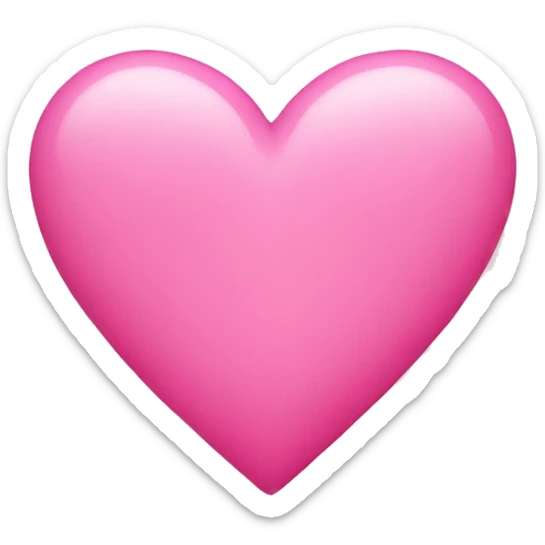 pink heart sticker