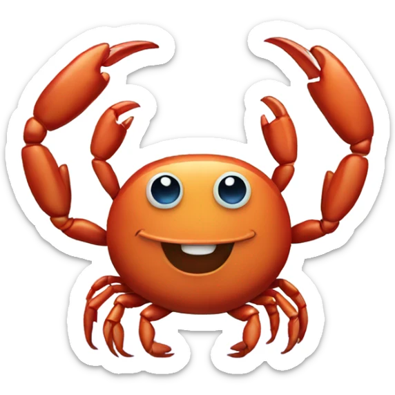 Crab sticker