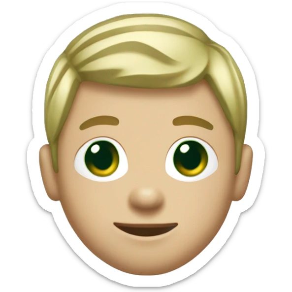 Minnesota wild hockey player boy with green jersey with short blonde hair  sticker