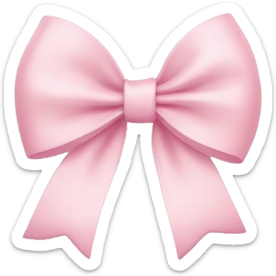 Light pink bow sticker